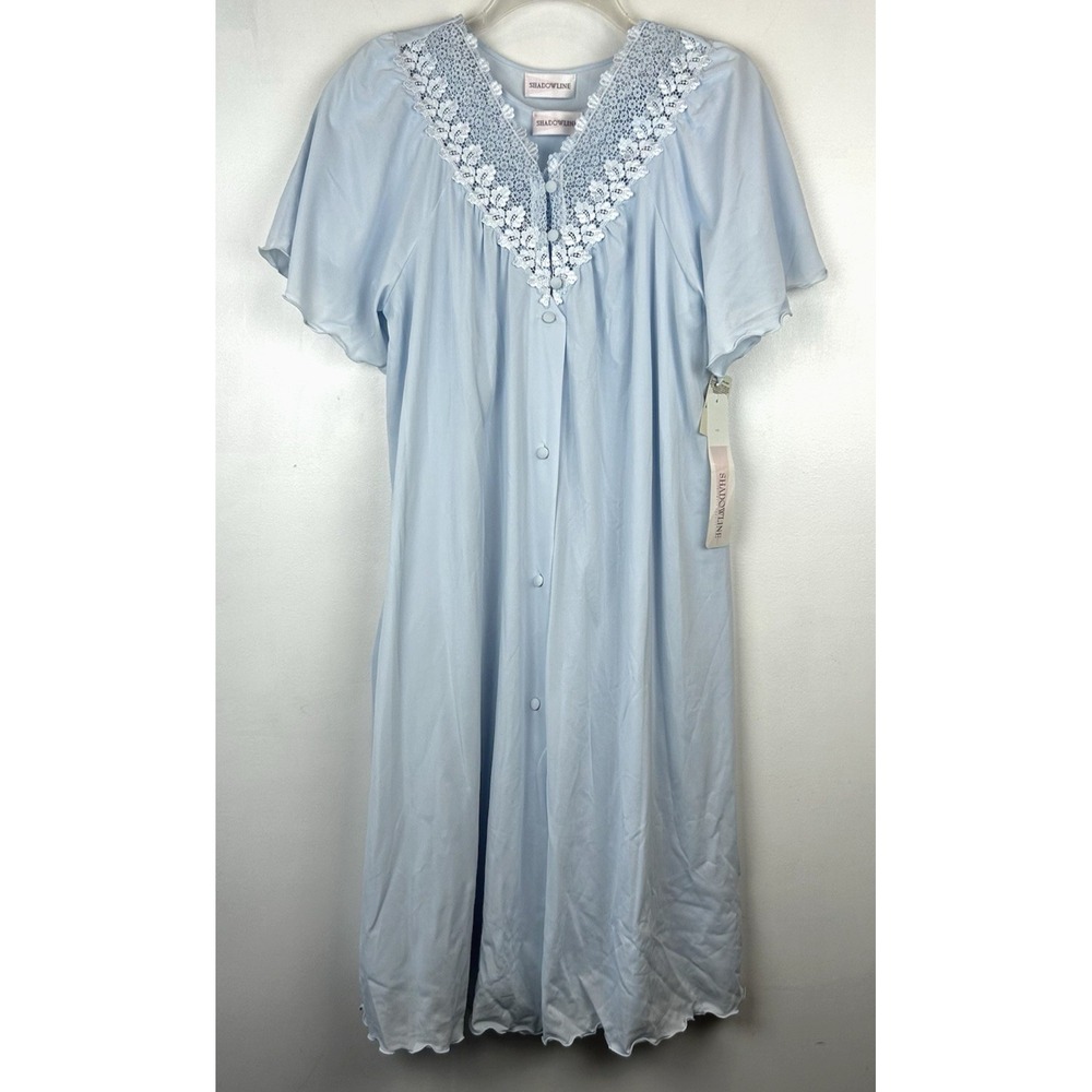 Vintage Nightgown Set Small Light Blue Peignoir Robe Gown Lingerie New